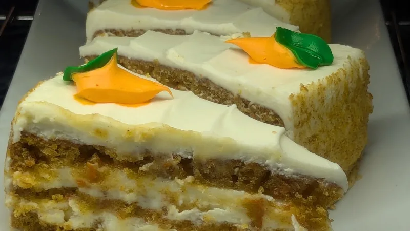 Carrot cake dessert at Campanale's